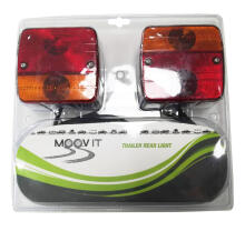 Set of magnetic trailer rear lights