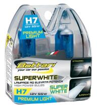 Halogen bulbs H7 SUPERWHITE, 2 pcs