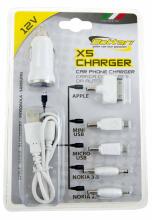 Car phone charger 5 adapters for various models  12V CHARGER-X5