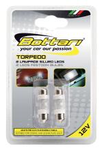 LED spuldzes TORPEDO, 10x36mm