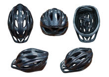 Bicycle helmet for adults BLACK, size M