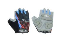 Bicycle gloves STAR, adult, size: XL, black/blue