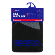 Sparco Car Mats, black/blue