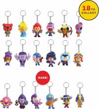 BRAWL STARS Figural keychain in blind pack, 6 cm