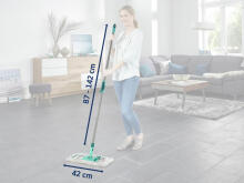 LEIFHEIT Floor Brush with Telescopic Handle Profi XL micro duo 42cm