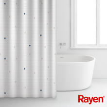 Shower curtain 180x200cm white, polyester