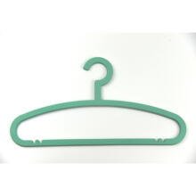 Clothes hangers 5 pieces plastic Basic 42,5cm assorted, light blue/green/red/grey/green/yellow