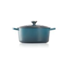 Le Creuset Ketaus apvalus puodas &Oslash;24cm / 4,2L mėlynas 