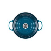 Le Creuset Cast iron round pot &Oslash;24cm / 4,2L blue 