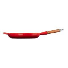 Le Creuset Cast iron pan with wooden handle &Oslash;28cm red