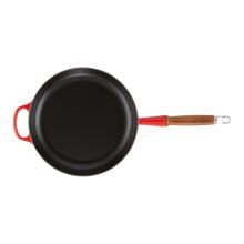 Le Creuset Чугунная сковорода с деревянной ручкой &Oslash;28 см, красный