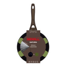 Natura &Oslash;24cm induction brown frying pan with guard