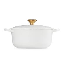 Le Creuset Кастрюля чугунная круглая &Oslash;24см / 4,2л белая