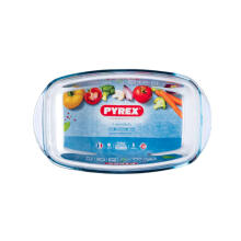 Pyrex karščiui atsparus indas su dangčiu Essentials, 4.5 l