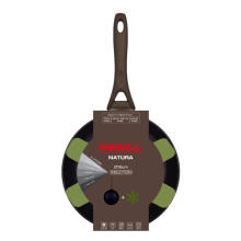 Natura &Oslash;18cm induction brown frying pan with guard