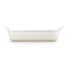 Le Creuset Cepamtrauks taisnstūra Heritage akmens masas 32x24cm / 4L balts