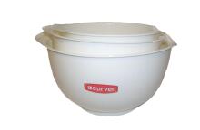 Mixing bowl set 3pcs white