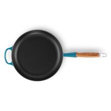 Le Creuset Чугунная сковорода с деревянной ручкой &Oslash;28см синяя