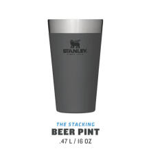 The Stacking Beer Pint Adventure 0,47L dark grey