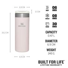 The AeroLight Transit Mug 0,47 L light pink