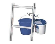 Hook for hanging buckets on ladders