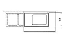 Recessed waste bin Multi-Box duo L / 2x14L / white