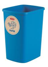 Set of waste buckets without lid Deco Flip Bin 3x10L blue/green/yellow