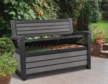 Скамья для хранения Hudson Storage Bench 227L серая