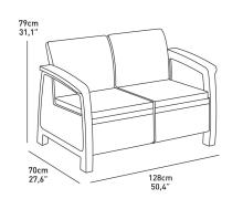 Garden furniture set Corfu Set brown