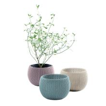 Flower pot set Cozies Trio purple/beige/light blue