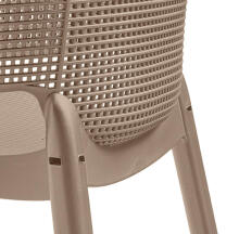 Elisa beige garden chair