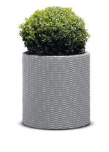 Puķu pods Large Cylinder Planter gaiši pelēks