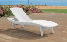 Sun lounger Pacific white