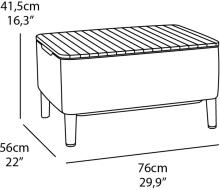 Комплект садовой мебели Salemo Balcony Set серый