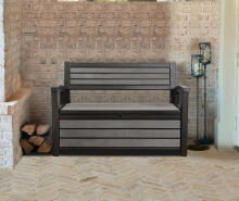 Hudson Storage Bench 227L brown