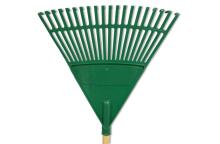 Leaf Rake with handle green 45cm (20 tines)