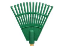 Small rake with handle green 20cm (14 tines)