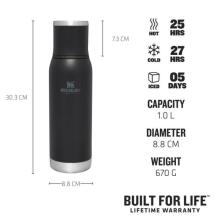 &amp;quot;Thermos The Adventure To-Go Bottle&amp;quot; 1 l juodas