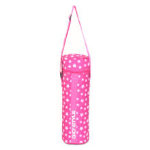 Thermal bag for bottle Stars assorted, red/green/blue/pink