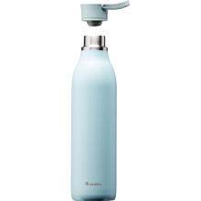 Thermobottle CityLoop Thermavac eCycle Water Bottle 0.6L, recycled stainless. Steel / light blue