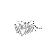 Mini basket 25x17x10cm Fred transparent