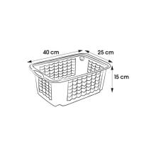 Basket M 40x25x15cm Fritz transparent