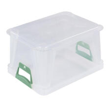 Eurobox with soft handles Luis 39x29x22cm 20L transparent