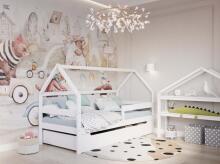 YappyKids YappySole Art.388929 White house bed 200x90cm