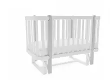 YappyKids YappyÉtude Art.388905 WHITE/SKYGREY pilka papildomas komplektas vaikiškai lovytei — supimo mechanizmas