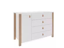 YappyKids YappyÉtude II Art.388851 White komoda su vystymo paviršiumi