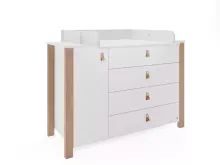 YappyKids YappyÉtude II Art.388851 White komoda su vystymo paviršiumi