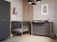 YappyKids YappyÉtude II Art.388875 Anthracite kumode ar pārtinamo virsmu