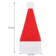 Santa Claus hats for cutlery decorations Springos CA0111 6X14 CM 10 pcs.