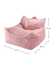 Wigiwama Art.W596303 Pink Mousse Beanbag Chair